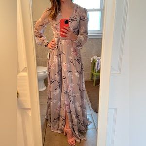 Lulu’s full length wrap dress